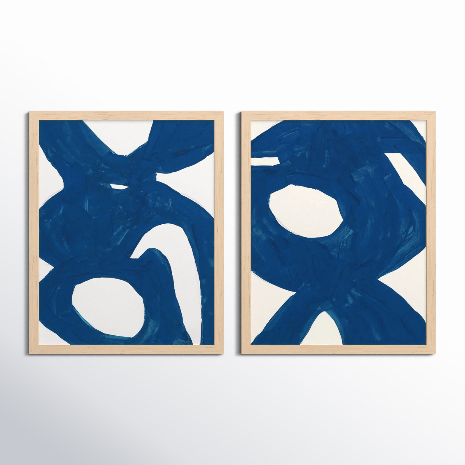 Goodall "Blue Harmony" 2-Piece Print Set, 25" H x 40" W, Brown