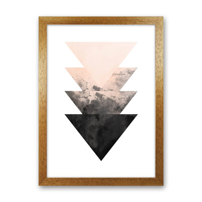 Nude And Black Watercolour 4 by Pixy Paper - Print