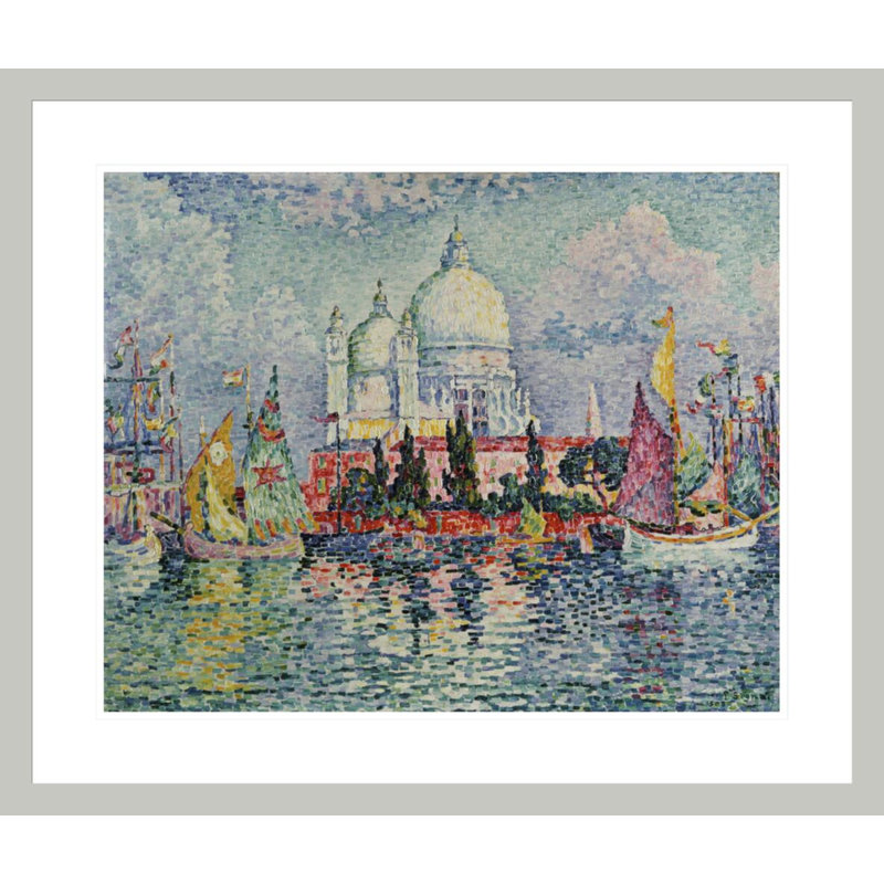 La Salute par Paul Signac - estampe numérique encadrée, 23.5" H x 27.78" W