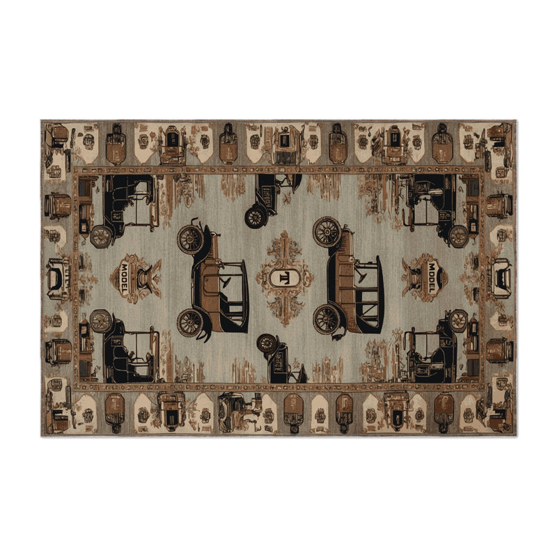 Tapis intérieur et extérieur gris Transport, Rectangulaire 3 pi x 5 pi