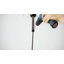 Tringle à rideau de douche en aluminium à double paroi en forme de L 72 po x l 31,7 po Utopia Alley avec 24 crochets de douche et support de plafond, fixation murale-104874296