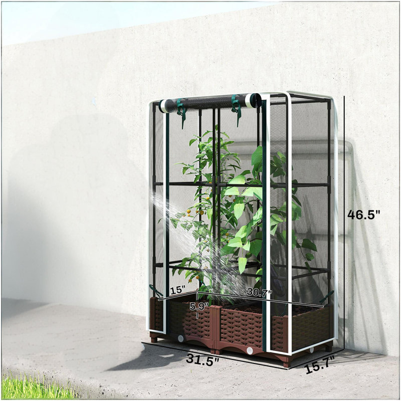 Cage à plante, lit de jardin surélevé