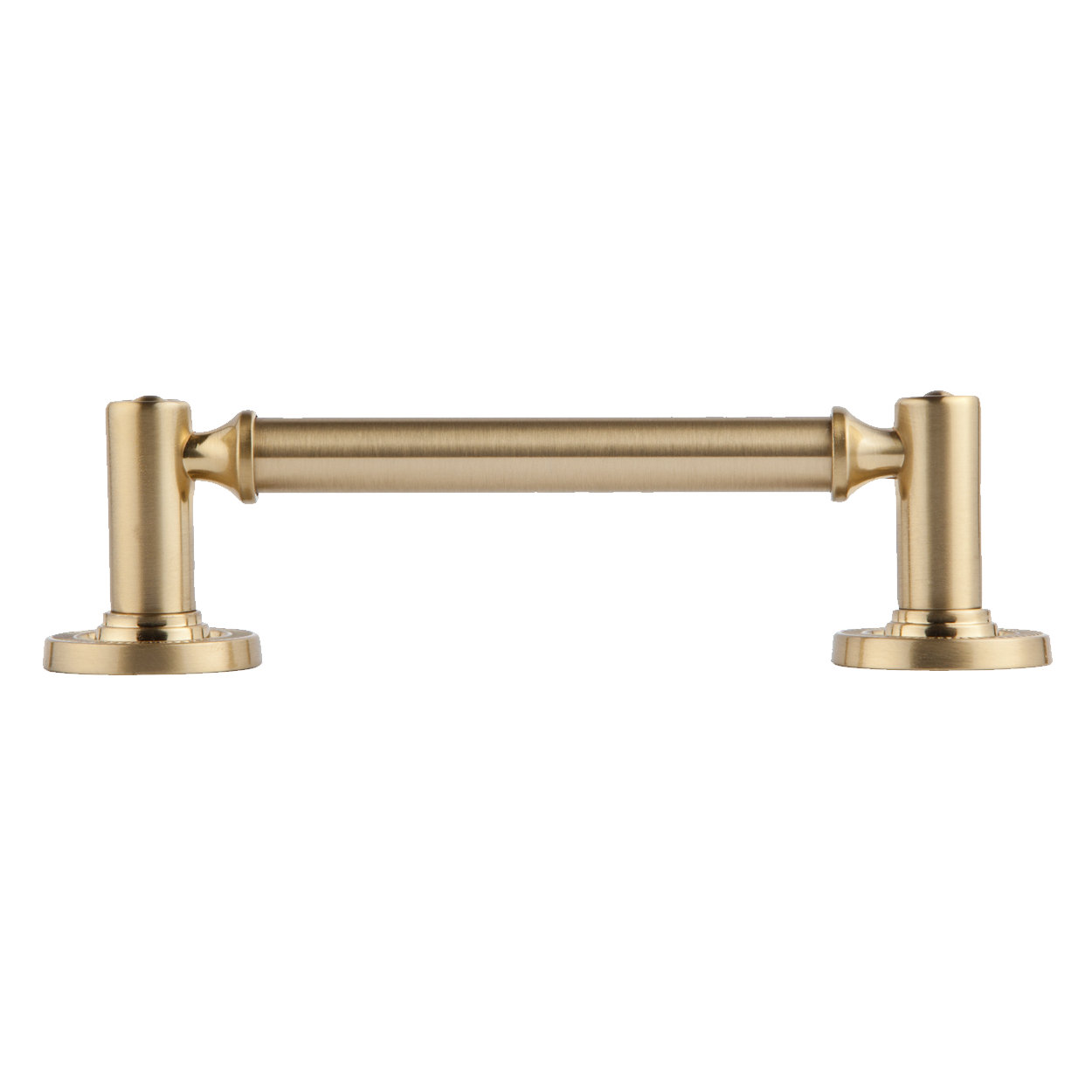 Minted Bar Pull, Satin Brass, 4"