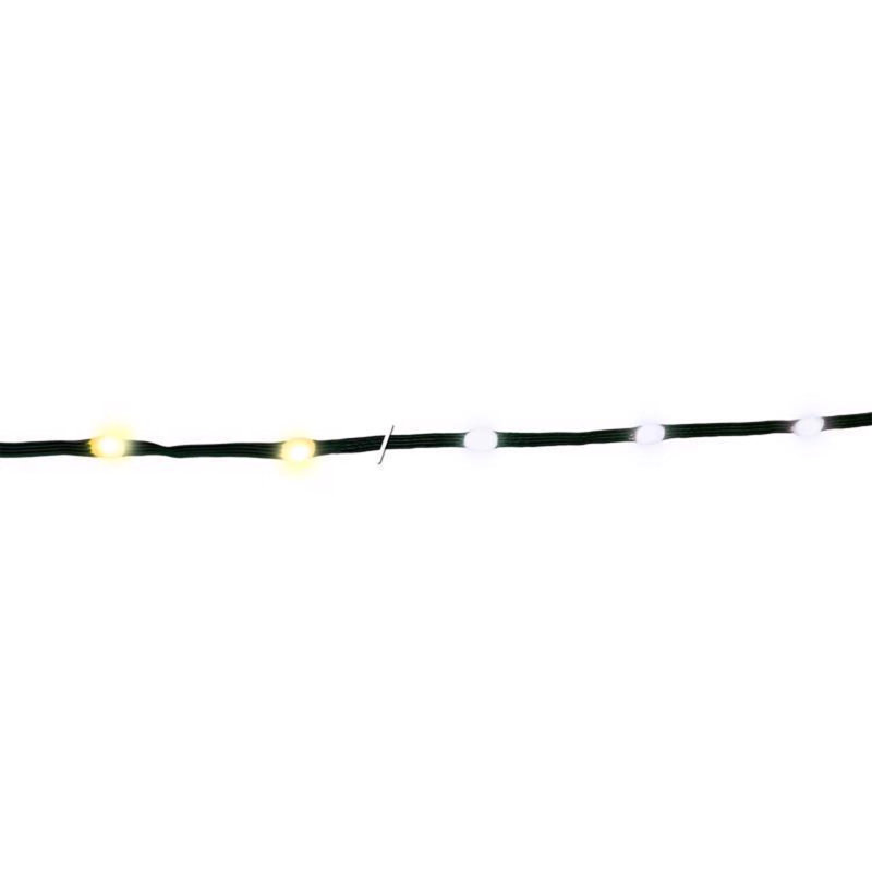 Guirlande de lumières à DEL 200 pi, Blanc chaud / blanc pur