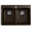 Kennon 33" L x 22" W Double Basin Dual Mount Kitchen Sink-1423384616