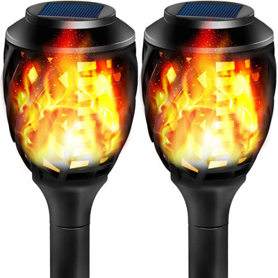 Paquet de 2 lumières solaires scintillantes d'extérieur