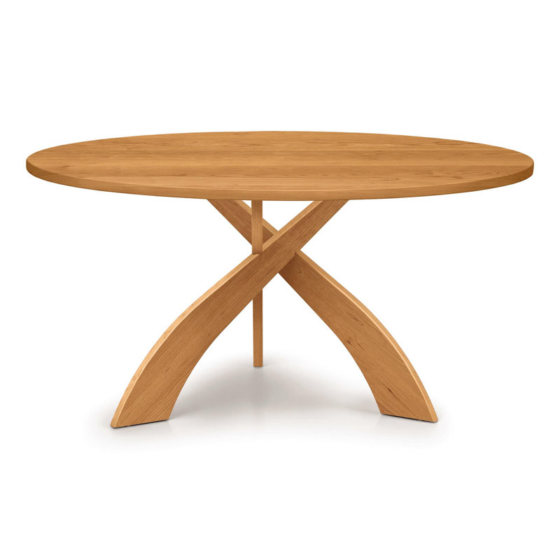 Table de salle à manger Entwine, H 30 po x L 60 po x l 60 po, Cerisier naturel, Cerisier naturel
