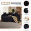 Canapé courbé en éponge à compression complète, canapé compact en chenille 30D sans assemblage pour petits espaces et appartements, L 65 po, 300 lb, 3 coussins-1215506695