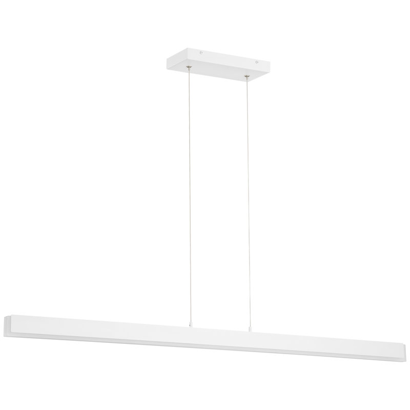 Gillyard 1 - Light LED Kitchen Island Pendant, Matte White