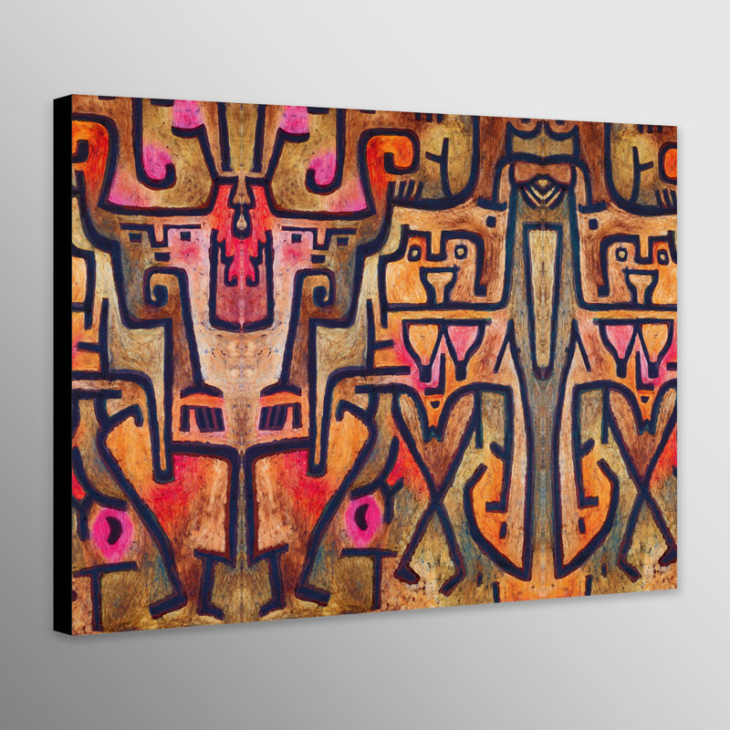 Forest Witches by Paul Klee - Wrapped Canvas Print, 31cm H x 41cm W x 4cm D