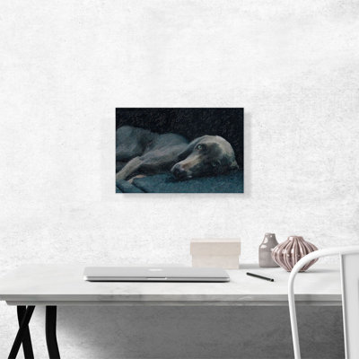 Weimaraner Dog Breed - Reproduction d'art sur toile tendue