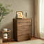 Armoire à cinq tiroirs en noyer noir