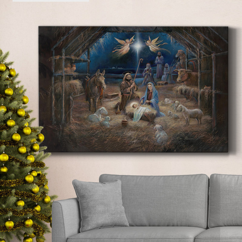 Levander One Night In Bethlehem - peinture sur toile tendue, H 24 po x l 36 po x P 1 po