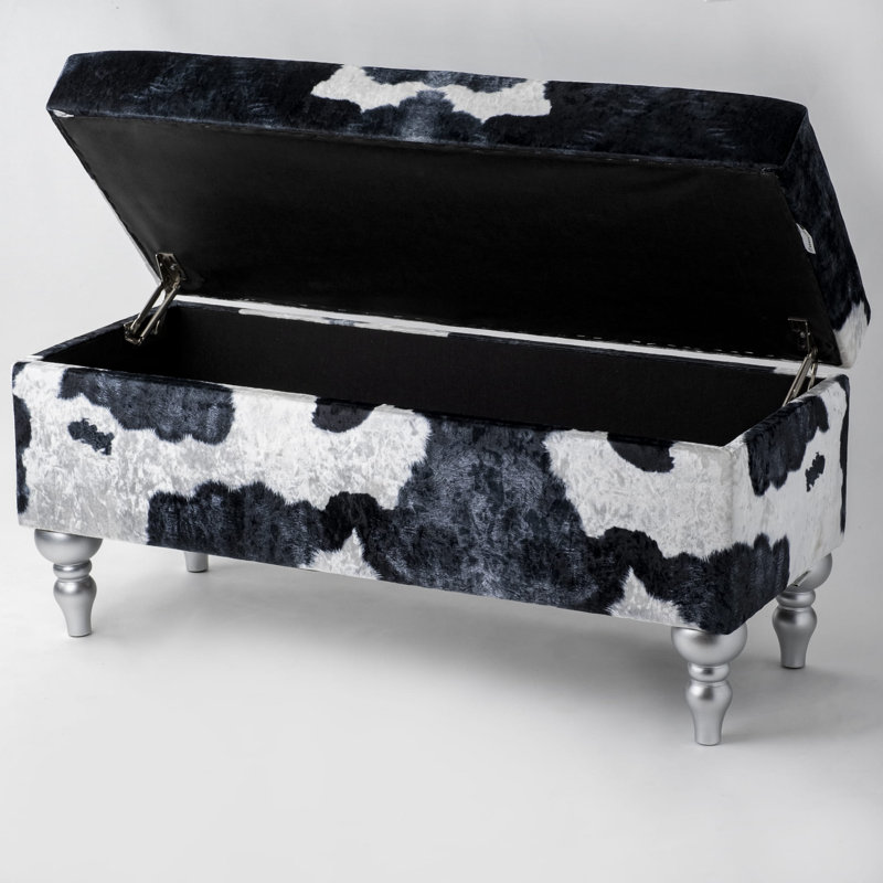 Upholstered Bench with Flip Top, H47 x W110 x D30cm