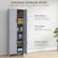 Armoire de rangement 67 po à 4 portes avec tablettes réglables 67 po-601931040