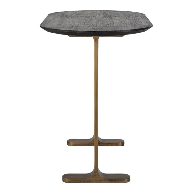 Bar Table Oval Solid Wood Dining Table
