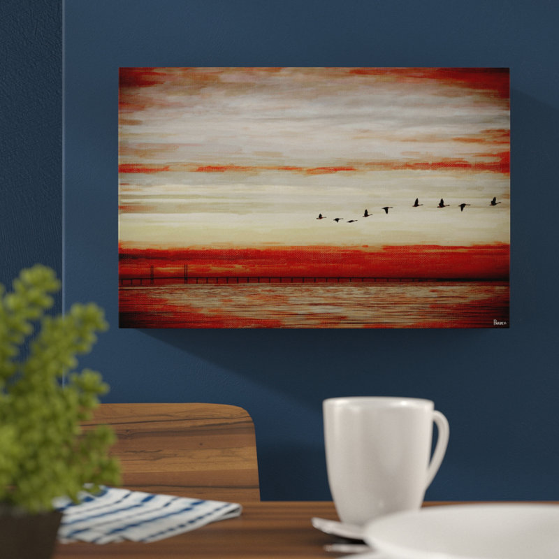 Flying South by Parvez Taj - Wrapped Canvas Print, 66cm H x 101cm W