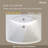 24'' W x 19'' D Pedestal Bathroom Sinks Combo White  Vitreous China Rectangular Ceramic Vessel Sink