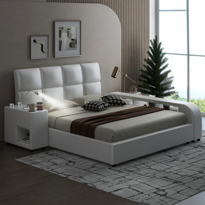 Upholstered Platform Storage Bed