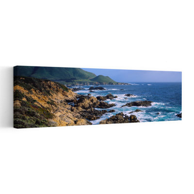 Rock Formations On The Coast, Big Sur, Garrapata State Beach, Monterey Coast, California, Usa Tranquil Abstract Contemporary Beach Nature Wall Art