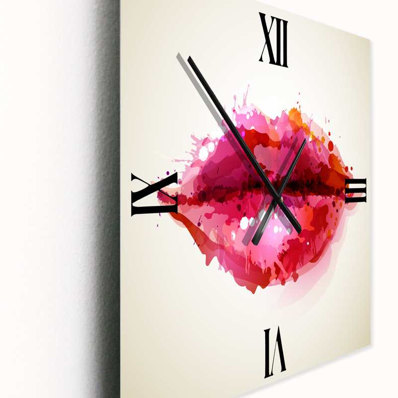 Horloge murale rouge, Grand