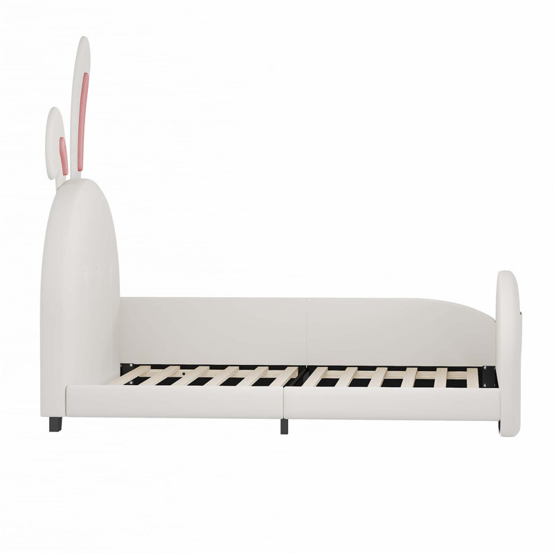 Upholstered Rabbit-Shape Princess Platform Bed