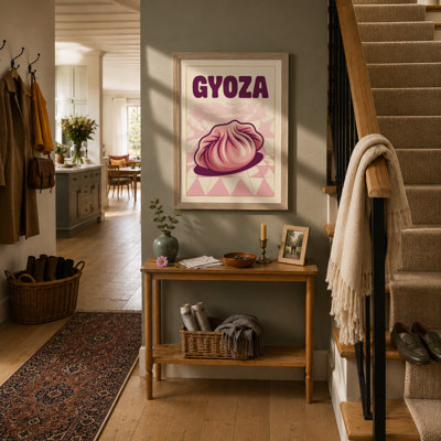 Gyoza Poster Modern - Framed Print