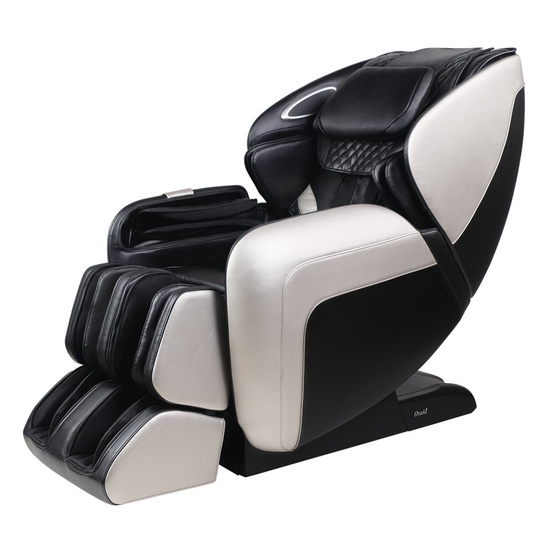 Fauteuil de massage OS-Atai, Similicuir noir, Noir