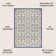 Deilani Vintage Filigree Textured Weave Navy/Beige Indoor/Outdoor Rug