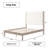 Ardin Solid Wood Bed with Boucle Headboard-1690676285-1690676287