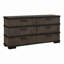 Commode 6 tiroirs avec finition à deux tons, commode de rangement pour la chambre à coucher