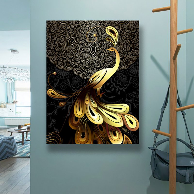 Peinture sur toile, cadre flottant, L 28 po x H 40 po x P 1,5 po