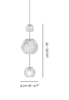 Oto 1 - Light Pendant, Crystal