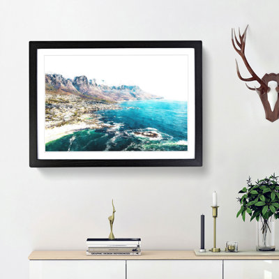 Cape Town in South Africa - Picture Frame Graphic Art Print on MDF