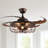 Caronni 48'' Retractable Blades Ceiling Fan with Remote Control and Light Kit Included-2037490188