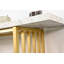 Modern Luxury Gold Metal Frame Console Table With Storage Shelf For Living Room