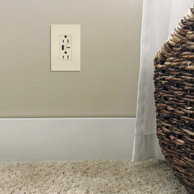 Legrand Radiant 15 Amp Tamper-resistant Ultra-fast Usb Type A/c Outlet