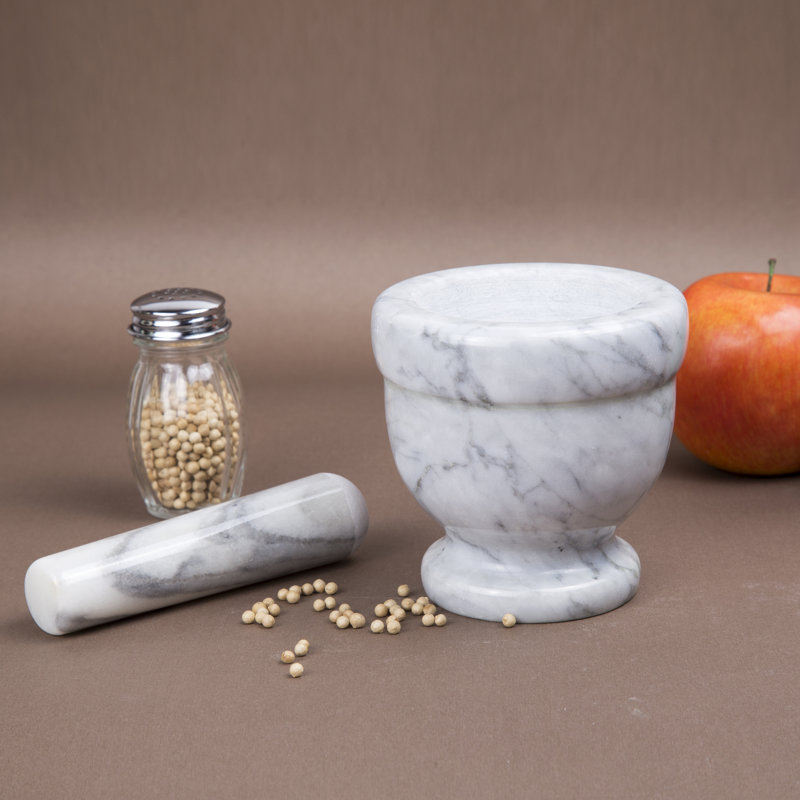 Marble Mortar And Pestle Set