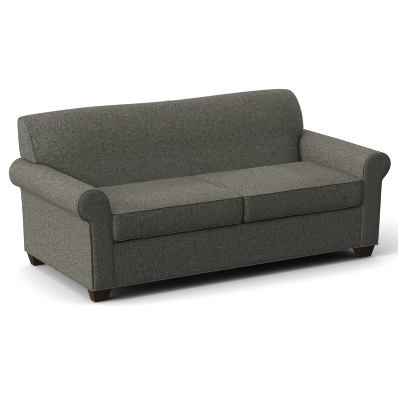 Finn 75" Rolled Arm Sofa Bed, Cafelle, Innerspring, Dorset Ash
