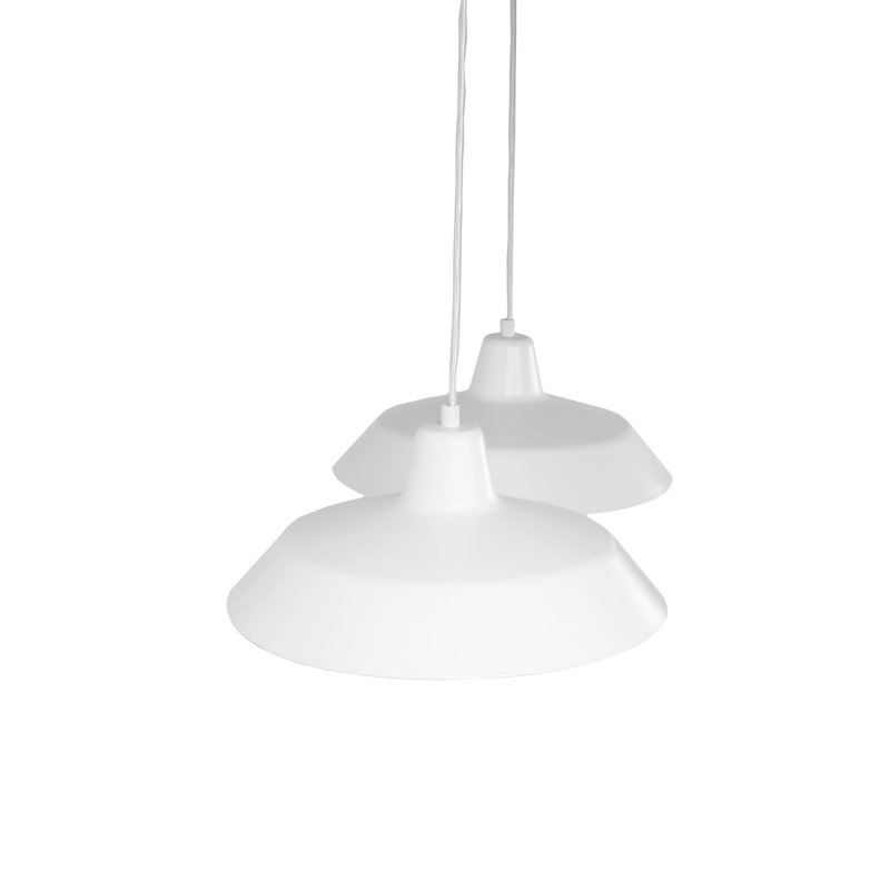 Cinco Basic 2 - Light Dome Pendant, White, White
