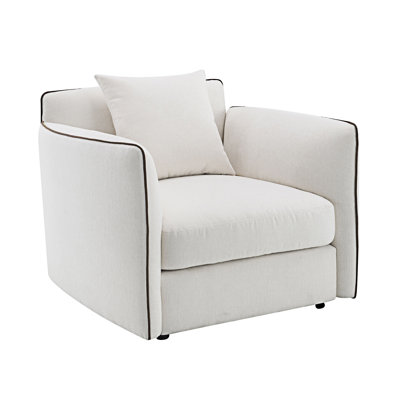 Chaise d'appoint rembourrée avec coussin