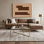 Minimalisme 61, art mural sur toile brune