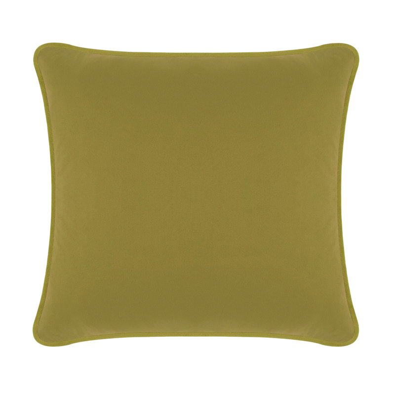 Coussin Sparkles Home Strass | Rembourrage en plumes | Luxe, Carré 16 po, Velours olive