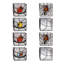 Ensemble de porte-bougie en verre coloré Beautiful Birds - River Of Goods