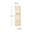 Applique murale en aluminium Alune