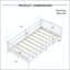Full Size Montessori Floor Bed with Safety Guardrails-586375169-586375168