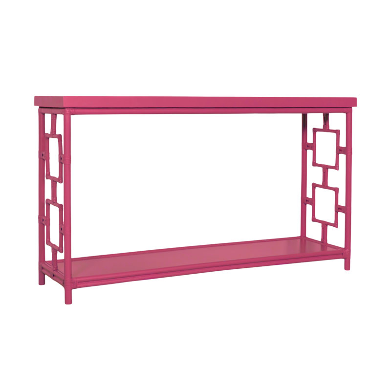 Sobe 60'' W Console Table, Hot Pink
