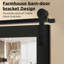 Miroir d'appoint mural rectangulaire en bois massif Farmhouse-1094687610-1094318006