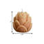 Bougie dimensionnelle orange 2 "sans parfum