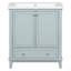 Meuble-lavabo multifonctionnel avec portes et tiroir 30 po-1789294725